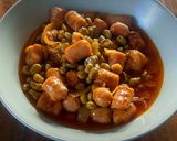 Foto del paso 4 de la receta Habitas con salchichas de pollo