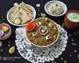 A picture of step 9 of Shahi Matar Paneer Masala.