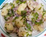 A picture of step 3 of Lebanese Potato Salad With Lemon & Mint.