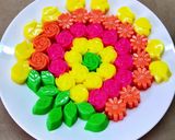 Hình bước làm 1 của món Rau Câu Hoa Mini