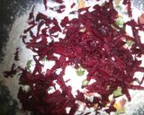 A picture of step 4 of Pav bhaji heart Paratha.