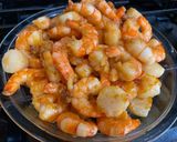 A picture of step 3 of Mongolian Shrimp and Scallops.