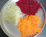 A picture of step 1 of Bottle Gourd, Carrot & Beetroot Halwa.