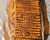 Csíkos Csokis Süti - sütés nélkül /teljes kiőrlésű kekszel/ recept fázis 4 fotója