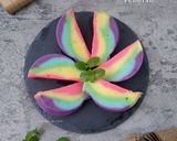 Foto langkah ke 7 dari resep Rainbow bread pudding.