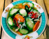 Foto langkah ke 10 dari resep Tumis Oyong Wortel plus Teri Nasi.