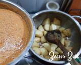 A picture of step 2 of Kashmiri Dum Aloo.