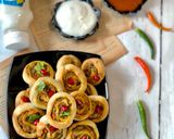 A picture of step 6 of Baked Pinwheel Samosa.