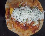 A picture of step 23 of Tandoori Paneer wrap.