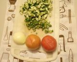 A picture of step 2 of Atchar salad.