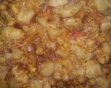 A picture of step 3 of Chana chaat.