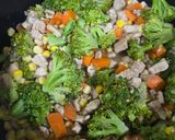 صورة لخطوة 3 من وصفة 🥦🥕صينية الدجاج بالبروكلي🥦🥕