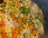 A picture of step 4 of Morrocan inspired chicken Tajine SO GOOOD!.