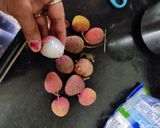 A picture of step 3 of Lychee ice cream.