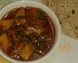 A picture of step 3 of Quick and tasty methi aloo ki sabzi.