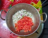 A picture of step 2 of Okra (Bhendi) Tomato Subji.