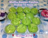 Foto langkah ke 11 dari resep Muffin Santan Pandan Kukus Isi Keju.