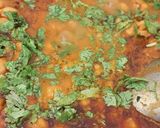 A picture of step 4 of Chana masala (no onion no garlic).