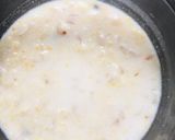 A picture of step 3 of Wheat kanjee with coconut milk.