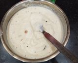 A picture of step 2 of Rava Idli with Tomato Chutney.