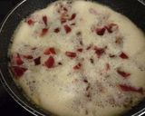 Foto del paso 3 de la receta Tortilla de jamón y ensalada de tomate, pepino y atún