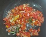 A picture of step 2 of Lauki coconut masala.