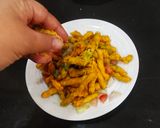 A picture of step 3 of Kurkure Chhat.