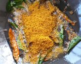 A picture of step 9 of Ammini Kozhukattai.