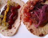 Foto del paso 12 de la receta: Tacos🌮 de hamburguesa🍔 veganos...🤔