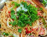 Gambar langkah 3 resipi Kerabu Maggi Thai.