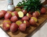Petrezselymes újkrumpli recept fázis 1 fotója