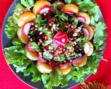 A picture of step 4 of Fresh seasonal salad with French dressing.