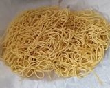 A picture of step 5 of Besan sev.