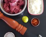 Foto del paso 1 de la receta: Kalbsgulasch / Gulasch de Ternera: Low Carb Food