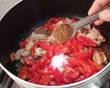 A picture of step 3 of Ridge Gourd (Turai) With Chicken Wings.