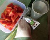 Foto langkah ke 1 dari resep Es Santan Pepaya (Kalikih Santan).