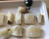 Foto del paso 8 de la receta: Bacalao con puré de apio y brócoli con kiwi