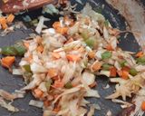 A picture of step 2 of Veg wonton soup.