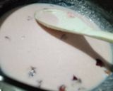 A picture of step 1 of Chenna balls in rose milk sauce.