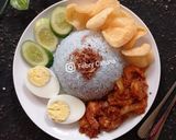 Foto langkah ke 4 dari resep Nasi Lemak Bunga Telang.
