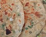 A picture of step 1 of Chole with Spring onions Paratha.