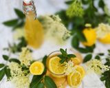A picture of step 5 of Elderflower Syrup.