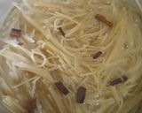 A picture of step 1 of Spaghetti meal #noodlesrecipecontest#.