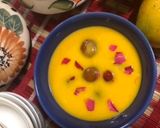 A picture of step 6 of Mango custard with gulab jamun.