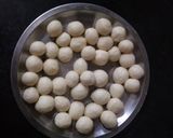 A picture of step 1 of Gulab Jamun.