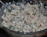A picture of step 7 of Macaroni Salad سالاد ماکارونی.