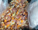 Hình bước làm 2 của món Bánh bao xá xíu (hấp/nướng bằng nồi chiên không dầu)