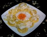 Foto del paso 6 de la receta: Ravioles de queso con salsa de queso cheddar y huevo frito