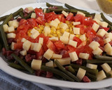 Foto del paso 3 de la receta: Ensalada de judías verdes, tomate, jamón y queso