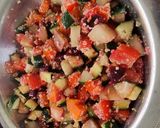 A picture of step 4 of Garden Salad with Cashew & Lemon Dressing.